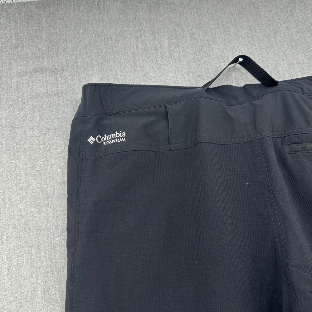 Columbia Omni-Wick Hiking Pants Mens L 32 Black Titanium Technical Cargo Belted - Picture 6 of 8